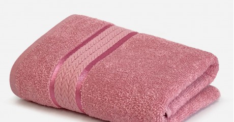 Полотенце махровое «АМУР» 50х90 см, темно-розовый